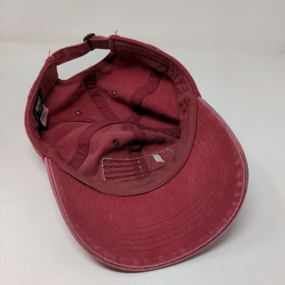 Home Free Men's Slideback Hat Red OSFM Indiana Flag Embroidered Logo - Picture 9 of 11